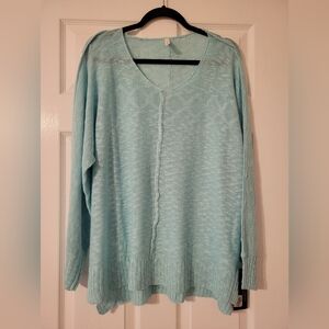 NWT Women's 1X Light Green Sweater